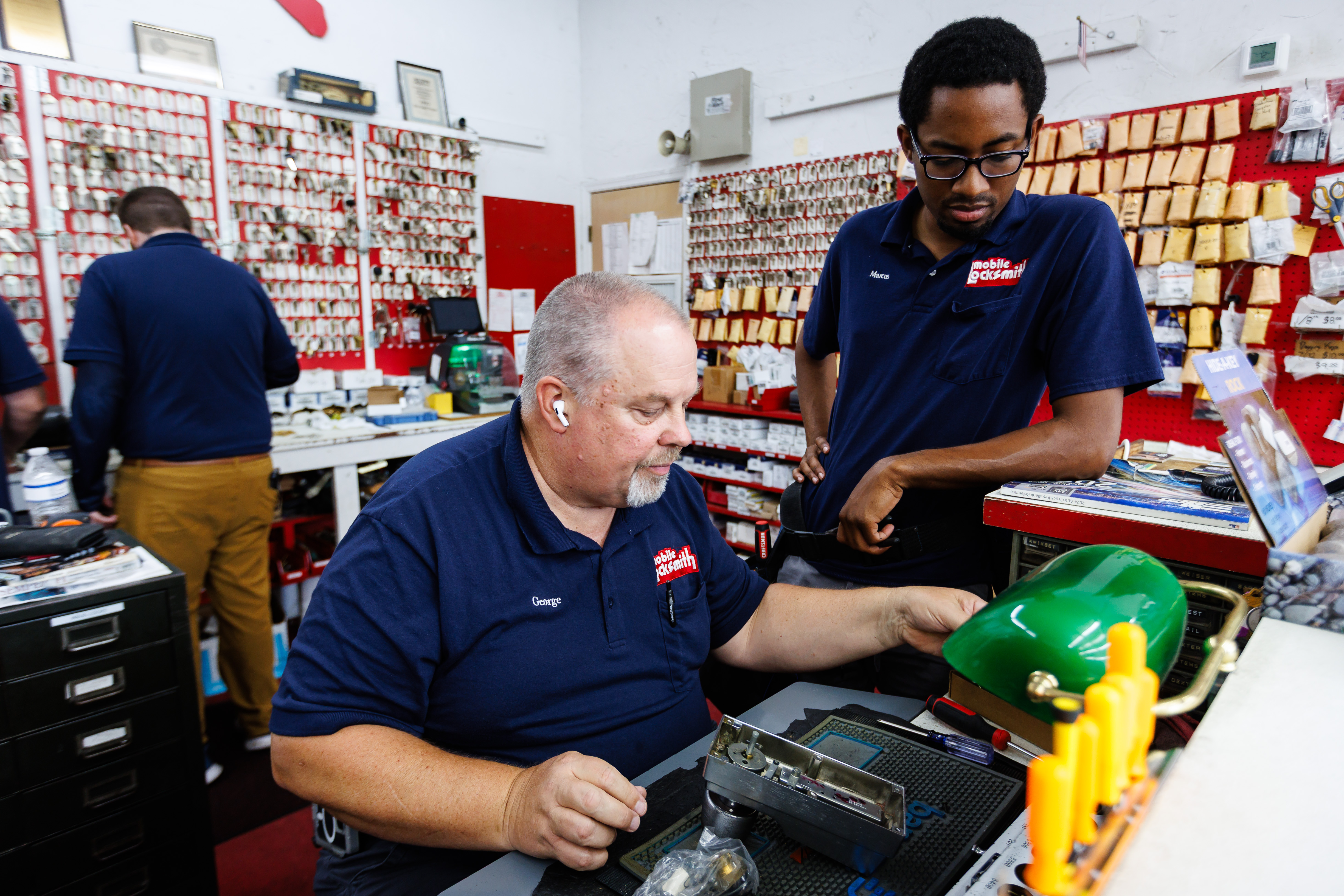 Experienced Professional Locksmiths — Mobile Locksmith Gainesville Our Mobile Locksmith Technicians working in Gainesville, Florida